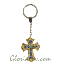 Cross Key Chain (With Mother of Pearl) 